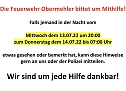 Einbruch bei der Feuerwache Obermehler (Foto: S. Dietzel/Feuerwehr Obermehler) Einbruch bei der Feuerwache Obermehler (Foto: S. Dietzel/Feuerwehr Obermehler)