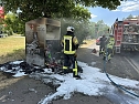 Brand in der Poststar&szlig;e (Foto: Feuerwehr Bad Langensalza)