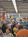 Streik im Kaufland f&uuml;hrte zu langen Schlangen an den Kassen  (Foto: T.Benich)