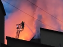Gro&szlig;brand am Abend in Oberdorla (Foto: privat)