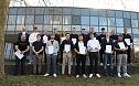 Zeugnis&uuml;bergabe f&uuml;r die "fertigen" Azubis am Berufsschulcampus in M&uuml;hlhausen. (Foto: Kirstin Borowsky)