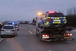 Trotz Blaulicht - Autobahnpolizei wurde in Unfall verwickelt (Foto: Autobahnpolizeiinspektion)