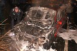Mutma&szlig;liche Brandanschl&auml;ge gestern nacht in Sonderhausen (Foto: S.Dietzel)