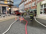 Feuerwehr&uuml;bung in der Bad Langensalzaer Altstadt (Foto: oas)