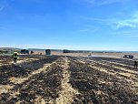 Feldbrand Bein Obermehler (Foto: Feuerwehr Obermehler/Feuerwehr Ebeleben/Silvio Dietzel)