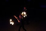 Atemberaubendes Feuerspektakel auf dem T&ouml;pfermarkt in Bad Langensalza  (Foto: Eva Maria Wiegand)