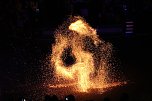 Atemberaubendes Feuerspektakel auf dem T&ouml;pfermarkt in Bad Langensalza  (Foto: Eva Maria Wiegand)