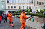 Fr&uuml;hjahrsputz am Bad Langensalzaer Rathaus (Foto: oas)