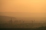 Sonnenuntergang - fotografiert vom Hainer Berg (Foto: Christoph Keil)
