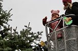 Gro&szlig;e Freude bei kleinen Wichteln - Kita Kinder schm&uuml;cken Weihnachtsbaum am Bad Langensalzaer Rathaus (Foto: Eva Maria Wiegand)