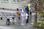 Gro&szlig;e Weihnachtsbaumschm&uuml;ck-Aktion auf dem T&ouml;pfermarkt in Bad Langensalza (Foto: emw/oas)