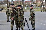 Verabschiedungsappell von Major Baumbach (Aufkl&auml;rungsbataillons 13 - Standort Gotha) auf dem Jahnplatz in Bad Langensalza (Foto: Eva Maria Wiegand)