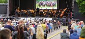 Das Loh-Orchester spielte am Freitagabend Filmmusik auf dem Petersberg. Das Loh-Orchester spielte am Freitagabend Filmmusik auf dem Petersberg.