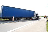 Unfall auf der A 38 Bild: Unfall auf der A 38