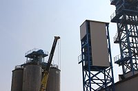 Neue Seilfahrtsbrücke wird montiert Bild: Neue Seilfahrtsbrücke wird montiert