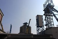 Neue Seilfahrtsbrücke wird montiert Bild: Neue Seilfahrtsbrücke wird montiert