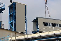 Neue Seilfahrtsbrücke wird montiert Bild: Neue Seilfahrtsbrücke wird montiert