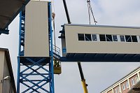 Neue Seilfahrtsbrücke wird montiert Bild: Neue Seilfahrtsbrücke wird montiert
