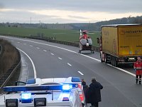 Schwerer Unfall auf der A38 Bild: Schwerer Unfall auf der A38