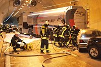 Übung auf der Autobahn Bild: Übung auf der Autobahn