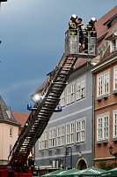Feuerwehreinsatz in der Innenstadt von Bad Langensalza Bild: Feuerwehreinsatz in der Innenstadt von Bad Langensalza
