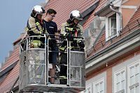 Feuerwehreinsatz in der Innenstadt von Bad Langensalza Bild: Feuerwehreinsatz in der Innenstadt von Bad Langensalza