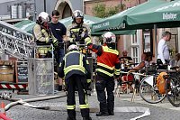 Feuerwehreinsatz in der Innenstadt von Bad Langensalza Bild: Feuerwehreinsatz in der Innenstadt von Bad Langensalza