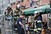 Feuerwehreinsatz in der Innenstadt von Bad Langensalza Bild: Feuerwehreinsatz in der Innenstadt von Bad Langensalza