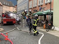 Feuerwehrübung in der Bad Langensalzaer Altstadt Bild: Feuerwehrübung in der Bad Langensalzaer Altstadt