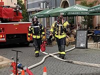 Feuerwehrübung in der Bad Langensalzaer Altstadt Bild: Feuerwehrübung in der Bad Langensalzaer Altstadt