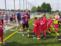 Viel Spaß hatten die kleinen Fußballer aus Langensalzas Grundschulen am Donnerstag Bild: Viel Spaß hatten die kleinen Fußballer aus Langensalzas Grundschulen am Donnerstag