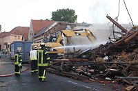 Bild: Der Tag nach dem Gro&szlig;brand in Bothenheilingen