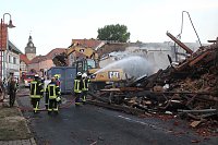 Bild: Der Tag nach dem Gro&szlig;brand in Bothenheilingen
