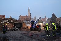 Bild: Der Tag nach dem Gro&szlig;brand in Bothenheilingen