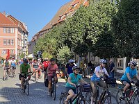 Über 150 Fahrradfahrer sind heute unterwegs nach Apolda Bild: Über 150 Fahrradfahrer sind heute unterwegs nach Apolda