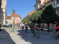 Über 150 Fahrradfahrer sind heute unterwegs nach Apolda Bild: Über 150 Fahrradfahrer sind heute unterwegs nach Apolda