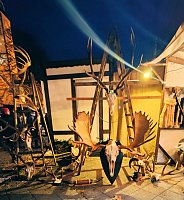 Bild: Peter Blei unterwegs in Magdeburg