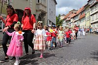 Großer festlicher Umzug zum 211. Brunnenfest in Bad Langensalza Bild: Großer festlicher Umzug zum 211. Brunnenfest in Bad Langensalza