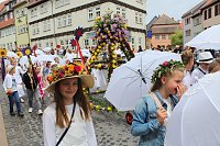 Großer festlicher Umzug zum 211. Brunnenfest in Bad Langensalza Bild: Großer festlicher Umzug zum 211. Brunnenfest in Bad Langensalza