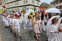 Großer festlicher Umzug zum 211. Brunnenfest in Bad Langensalza Bild: Großer festlicher Umzug zum 211. Brunnenfest in Bad Langensalza