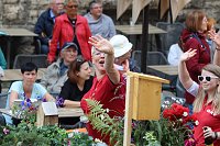 Teilnehmerinnen und Teilnehmer des Festumzuges zum 211. Brunnenfest in Bad Langensalza Bild: Teilnehmerinnen und Teilnehmer des Festumzuges zum 211. Brunnenfest in Bad Langensalza