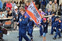 Teilnehmerinnen und Teilnehmer des Festumzuges zum 211. Brunnenfest in Bad Langensalza Bild: Teilnehmerinnen und Teilnehmer des Festumzuges zum 211. Brunnenfest in Bad Langensalza