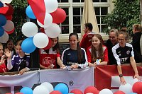 Teilnehmerinnen und Teilnehmer des Festumzuges zum 211. Brunnenfest in Bad Langensalza Bild: Teilnehmerinnen und Teilnehmer des Festumzuges zum 211. Brunnenfest in Bad Langensalza