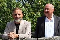 Bürgermeister von Bad Langensalza Matthias Reinz, Helmut Peter (Autohaus Peter Gruppe) Bild: Bürgermeister von Bad Langensalza Matthias Reinz, Helmut Peter (Autohaus Peter Gruppe)