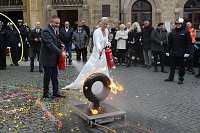 Bild: Hochzeit des B&uuml;rgermeisters Matthias Reinz in Bad Langensalza