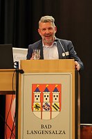 Bild: Landrat des Unstrut Hainich-Kreises, Thomas Ahke, beim Neujahrsempfang im KKZ in Bad Langensalza