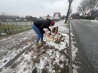 Bild: Gro&szlig;e Anteilnahme an der Unfallstelle