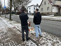 Bild: Gro&szlig;e Anteilnahme an der Unfallstelle