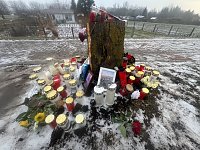 Bild: Gro&szlig;e Anteilnahme an der Unfallstelle
