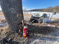 Unfall an der Kreisgrenze Nordhausen-Kyffhäuser Bild: Unfall an der Kreisgrenze Nordhausen-Kyffhäuser